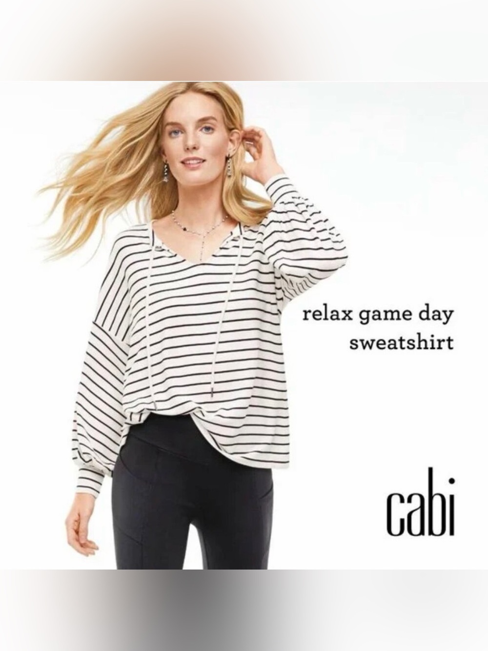 NWOT CAbi Relax Game Day Sweatshirt